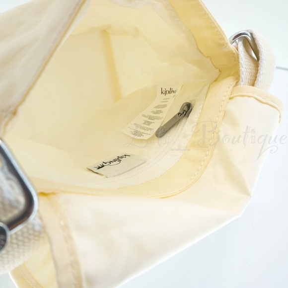Kipling Sabian Crossbody Mini Shoulder Bag Polyamide AC8280 Pale Daffodil Yellow - Picture 7 of 12